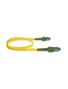 AMP852 Latiguillo dúplex SC/APC-SC/APC SM 9/125 G657A2 cubierta 3mm LSZH-FR amarilla 1 metro