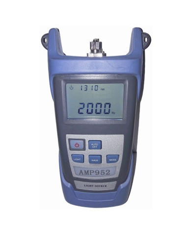 AMP952 Fuente de luz óptica 1310-1490-1550 nm con adaptador LC