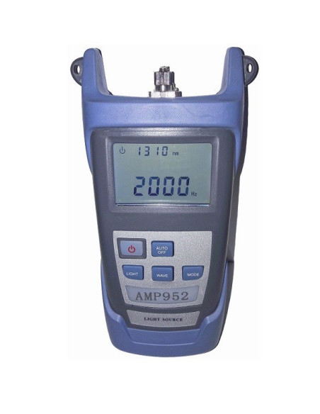 AMP952 Fuente de luz óptica 1310-1490-1550 nm con adaptador LC