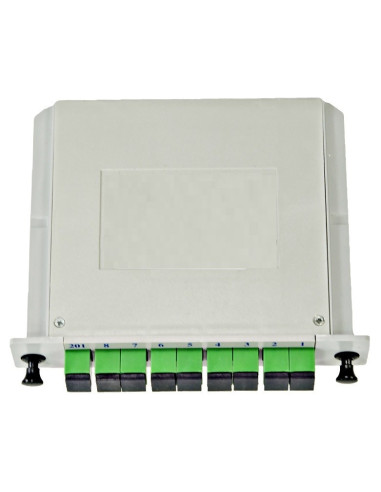 AMP919/2 Splitter óptico SM 1x4 SC/APC Tipo Cassette LGX