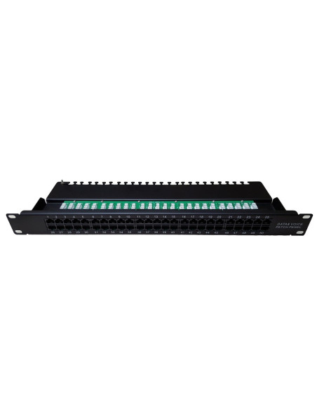 AMP670 Panel de parcheo vacío 19" FTP 24 puertos 1U bastidor trasero
