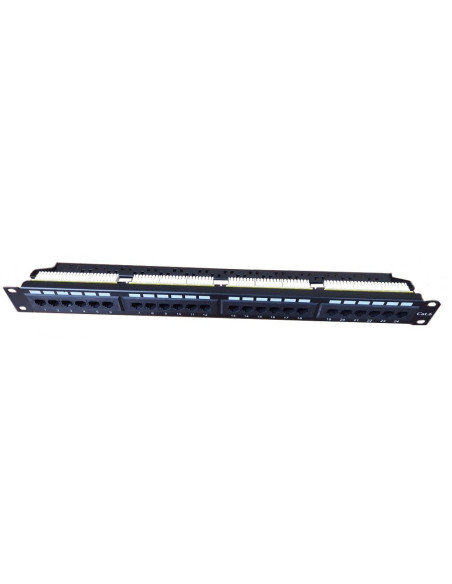 AMP672/1 Panel de parcheo integrado UTP Cat6 19" 24 puertos 180º 1U