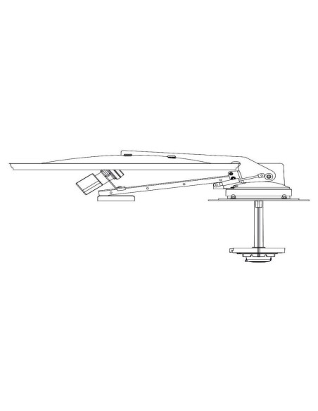 Antena satélite manual para caravana 60cm