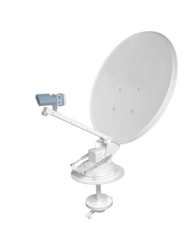 Antena satélite manual para caravana 60cm