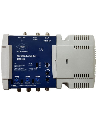 AMP500 Central Amplificación 4 entradas multibanda 40 dB satélite