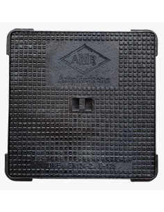 Regard hydraulique de trottoir à cadre carré 80x80x5cm