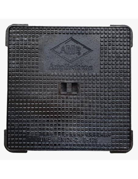 Tapa con marco de acero para arqueta 80x80x5 cm