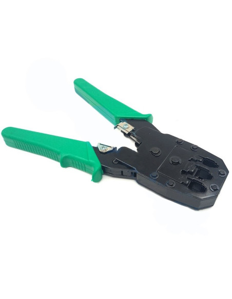 Pince à sertir métallique pour connecteurs téléphoniques RJ45-8p8c-RJ12/RJ11-6p6c