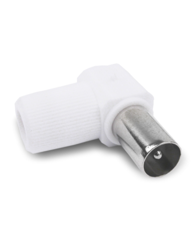 Conector 9mm blindado macho acodado