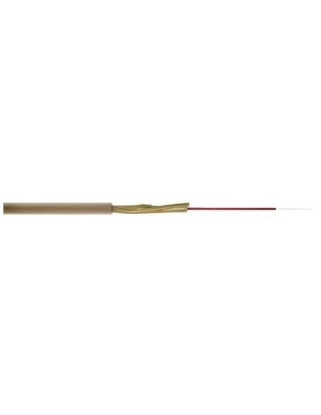 Cable 1 fibra óptica SM 9/125/900 G657A2 aramidas 3 mm LSZH marfil