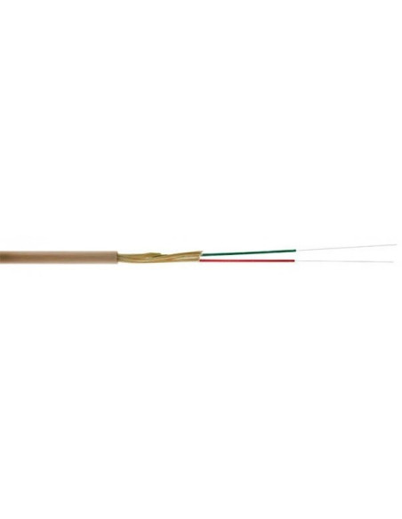 Cable 2 fibras ópticas SM 9/125/900 G657A2 3 mm LSZH marfil