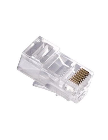 Conector RJ45 macho Cat5E UTP plástico