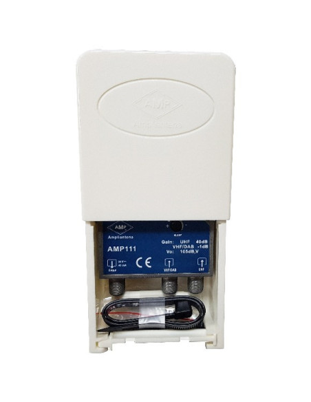 Amplificateur de mât blindé 2 entrées VHF+DAB / UHF (40dB) LTE700/5G
