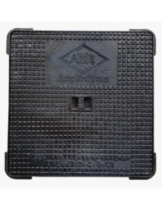 Tapa con marco de acero para arqueta 60x60x5 cm 2