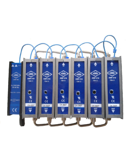 Amplificateur monocanal UHF 45dB 12V