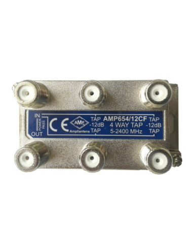 Dérivateur 4 sorties "F" 14dB Connexion frontale