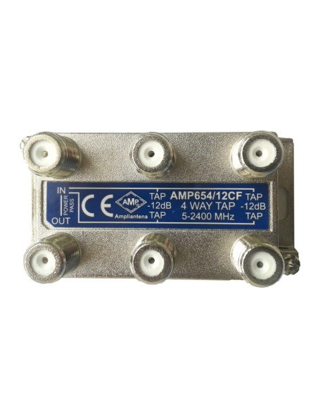 Derivador directivo 4 derivaciones 14dB Conexión frontal