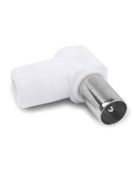 Conector 9mm blindado macho acodado