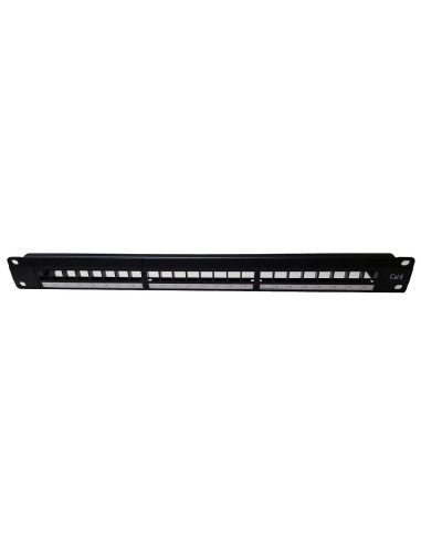 Panneau de brassage vide UTP Cat5E, Cat6 19" 24...