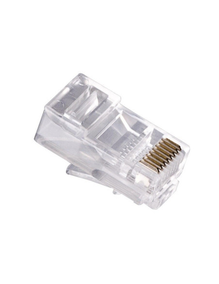 Conector RJ45 macho Cat5E UTP plástico