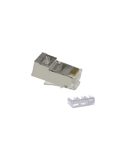 Conector RJ45 macho Cat6 FTP apantallado con guía de hilos