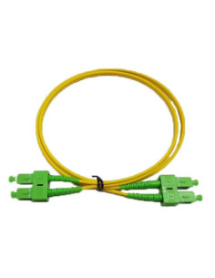 Latiguillo dúplex SC/APC-SC/APC SM 9/125 G657A2 cubierta 3mm LSZH-FR amarilla 1 metro 2