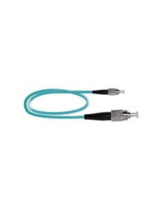 AMP868 Latiguillo dúplex FC/PC-FC/PC MM 50/125 OM3 cubierta 3mm LSZH-FR. Aqua 5 metros 2