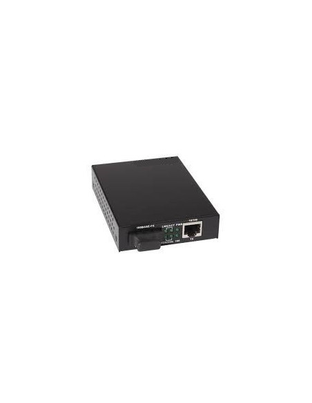 Convertisseur de média SM RJ45/FO 10/100/1000Mbps Connecteur SC 1310nm maximum 20Km
