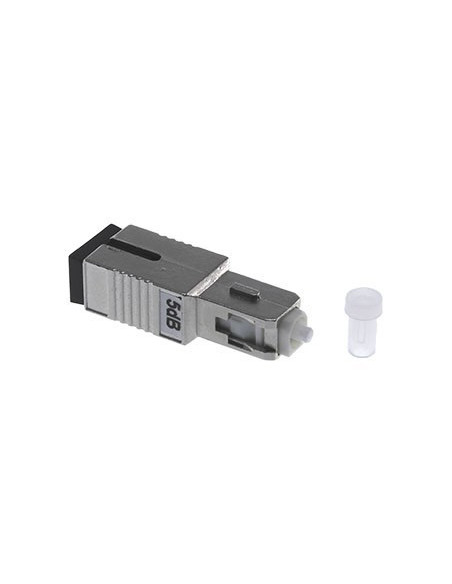 Atenuador óptico SC/PC Hembra-Macho SM Metálico 5dB