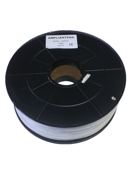 Cable coaxial CU blanco 100m