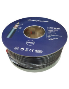 Cable coaxial CU negro PE CPR Fca 100m 2
