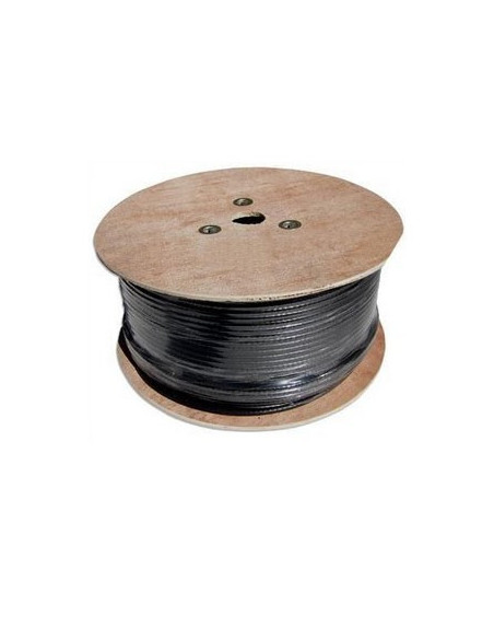 Cable coaxial troncal RG11 CU negro 250m