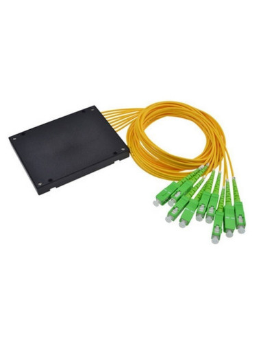 Splitter óptico SM 1x4 SC/APC caja ABS