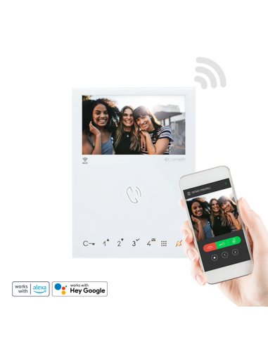 6741W Comelit Moniteur mains libres Mini Wifi...