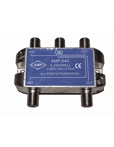 AMP644 Distribuidor Blindado 5-2500 MHz 4 salidas
