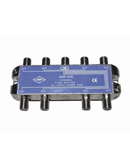 AMP648 Distribuidor Blindado 5-2500 MHz 8 salidas