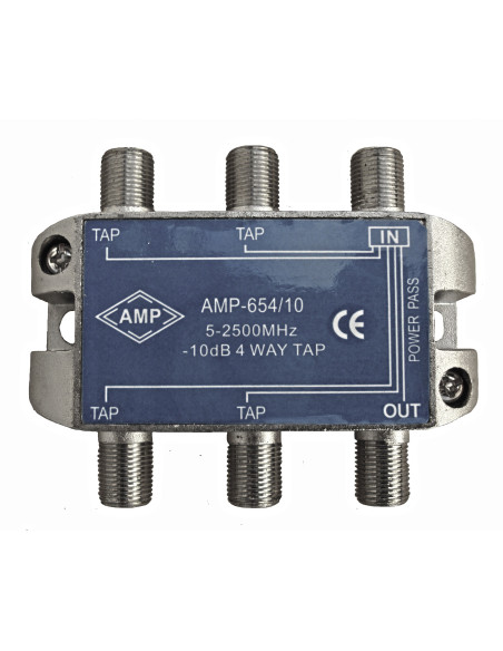 AMP654/25 Derivador directivo 4 derivaciones 25dB AMP654/25 Derivador directivo 4 derivaciones 25dB