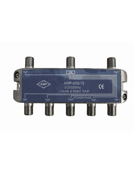 AMP656/15 Derivador directivo 6 derivaciones 15dB AMP656/15 Derivador directivo 6 derivaciones 15dB