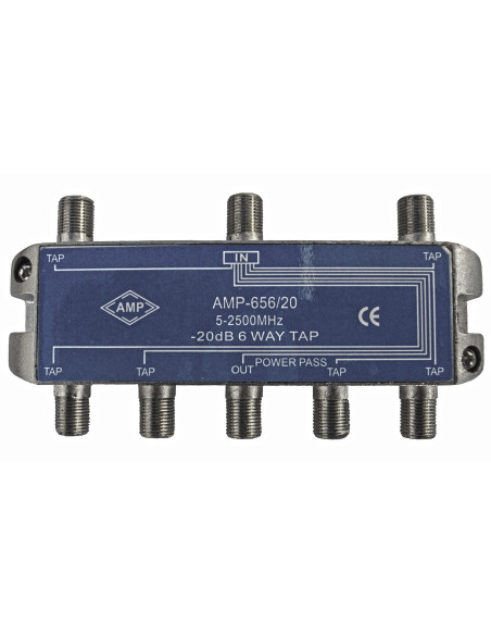 AMP656/20 Derivador directivo 6 derivaciones 20dB AMP656/20 Derivador directivo 6 derivaciones 20dB