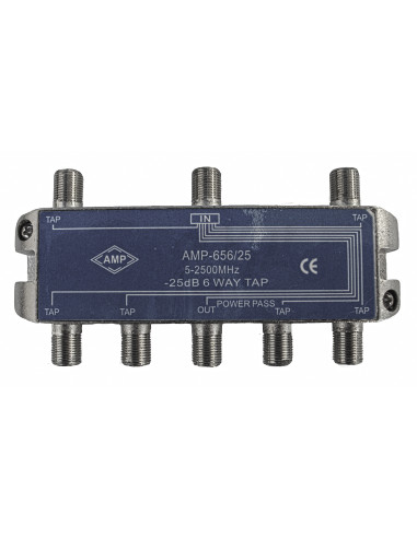 AMP656/25 Derivador directivo 6 derivaciones 25dB