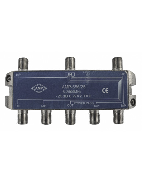 AMP656/25 Derivador directivo 6 derivaciones 25dB AMP656/25 Derivador directivo 6 derivaciones 25dB