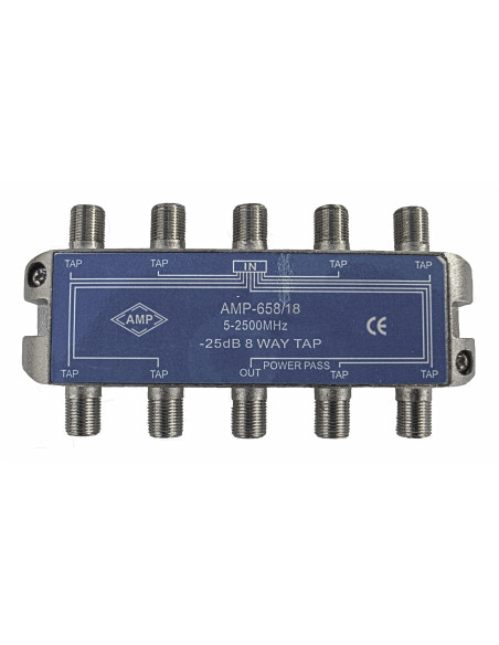 AMP658/18 Derivador directivo 8 derivaciones 18dB AMP658/18 Derivador directivo 8 derivaciones 18dB