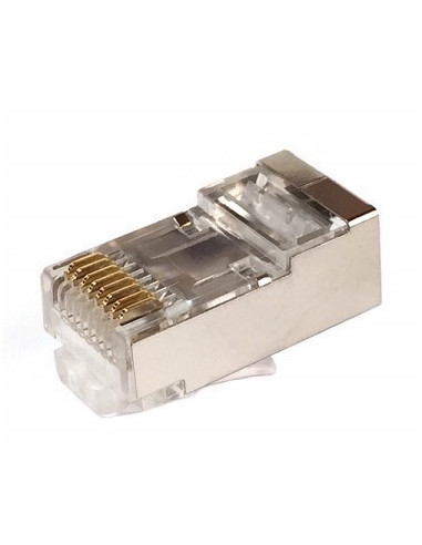AMP730 Conector RJ45 macho Cat.5E 3p 8p8c 6u" apantallado