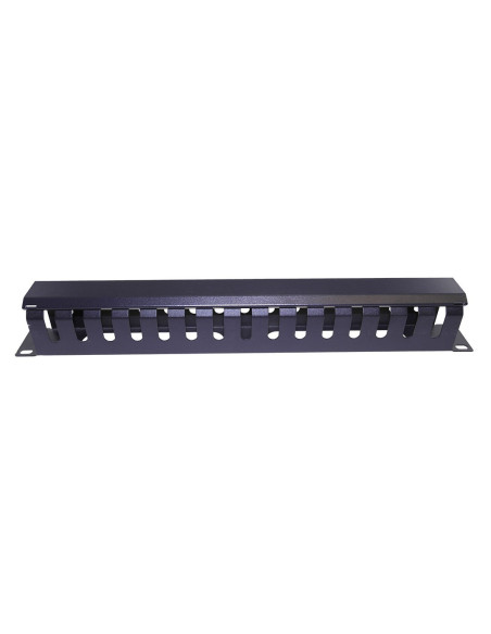 AMP658 Organizador cables metálicos 19" 1U con tapa