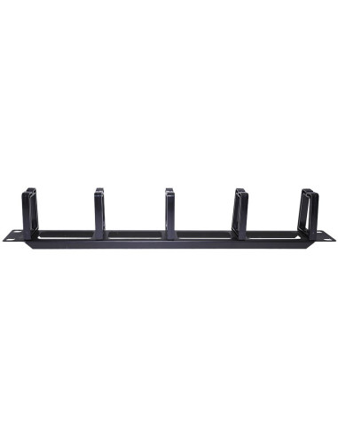 AMP660 Organizador cables metálicos 19" 1U 5 anillas plásticas