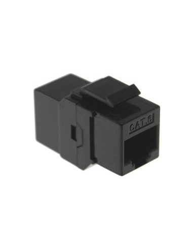 AMP742 Conector acoplador en línea Cat.6 UTP RJ45/RJ45 negro